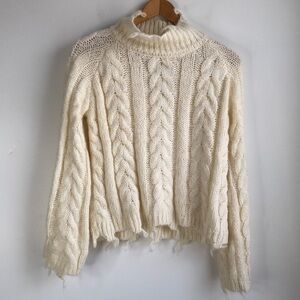 Neely Cream Cable Knit Sweater